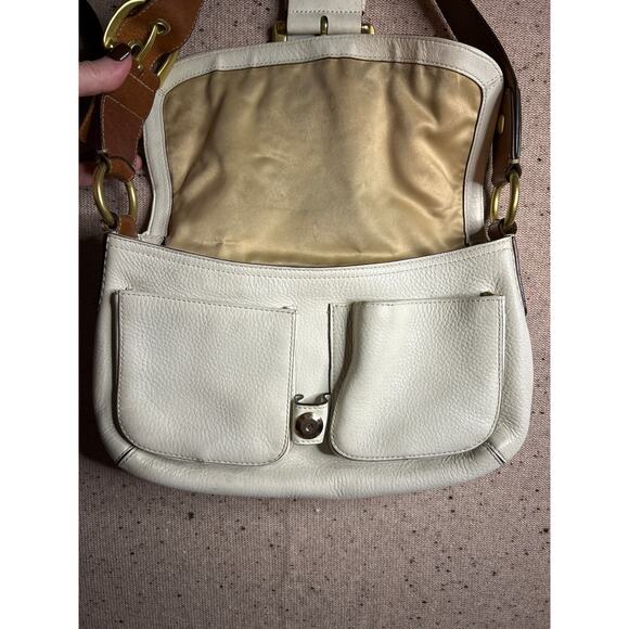 Vintage Coach SoHo Buckle Bag Cream Brown Y2K - Picture 12 of 16